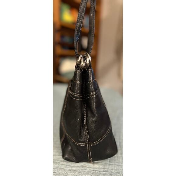 Black Leather Handbag by Tignanello - Picture 2 of 8